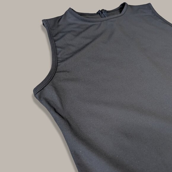 Black Sleeveless Bodycon Jumpsuit - Medium - Picture 5 of 7